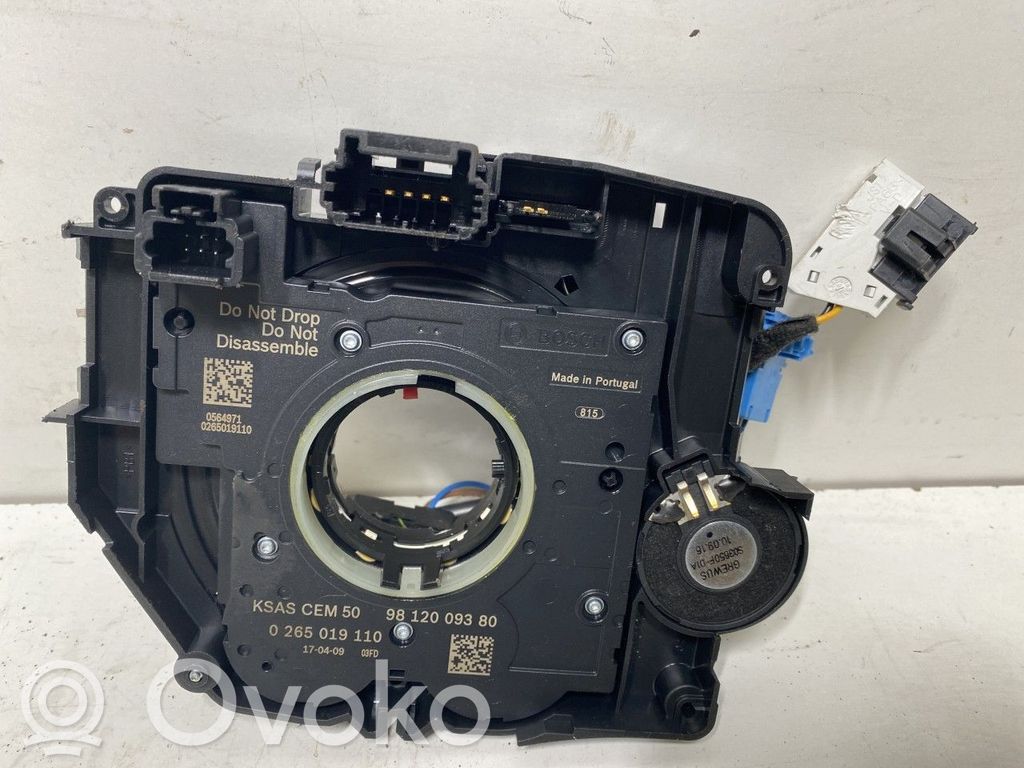 Peugeot Traveller Muelle espiral del airbag (Anillo SRS) 