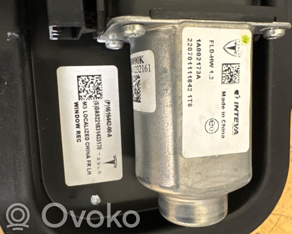 Tesla Model 3 Regulador de ventanilla eléctrico de puerta delantera 