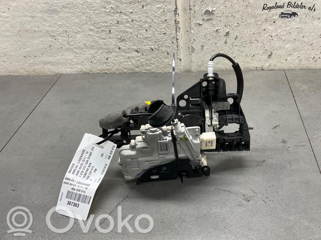 Audi A6 S6 C7 4G Etuoven lukko 