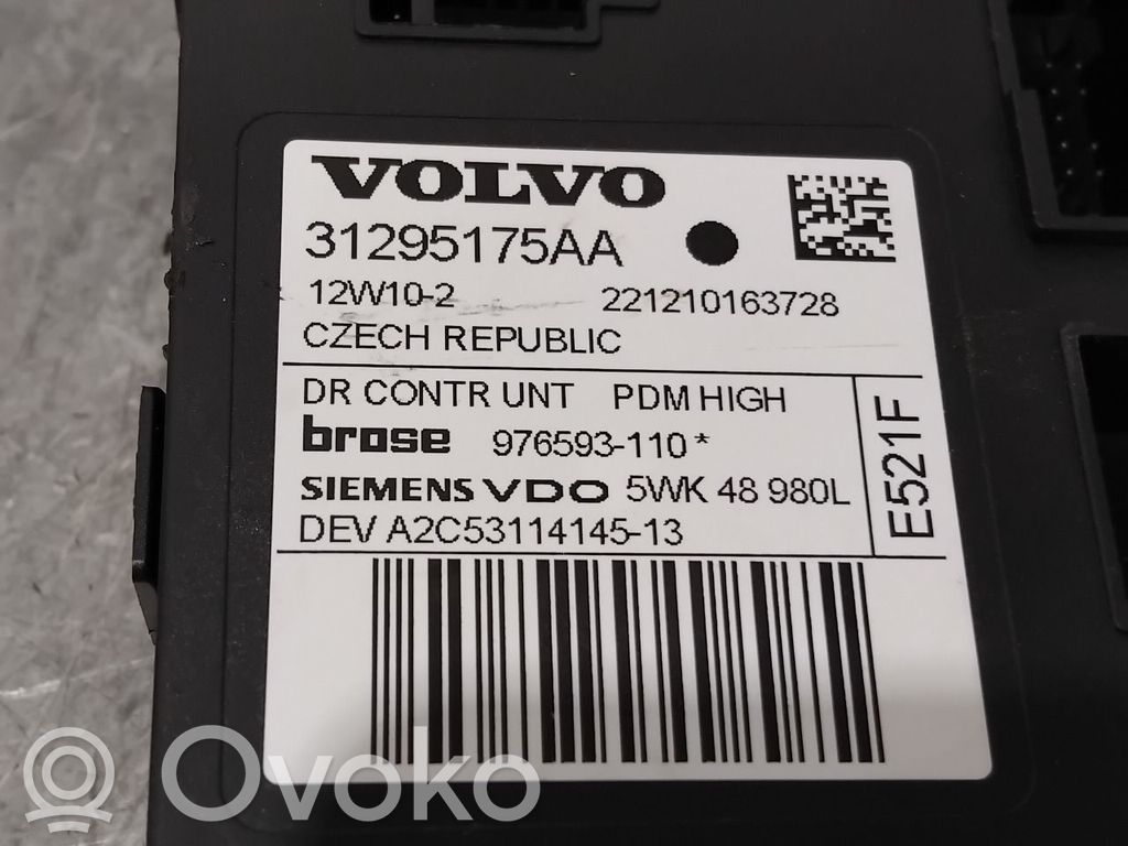 Volvo V50 Regulador de ventanilla eléctrico de puerta delantera