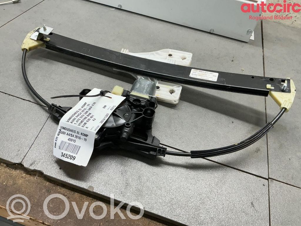 Audi A4 S4 B9 Alzacristalli elettrico della portiera anteriore 