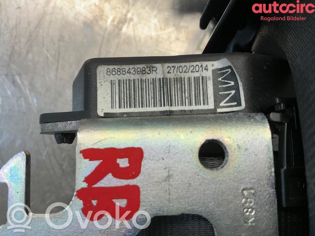 Renault Clio IV Cintura di sicurezza anteriore