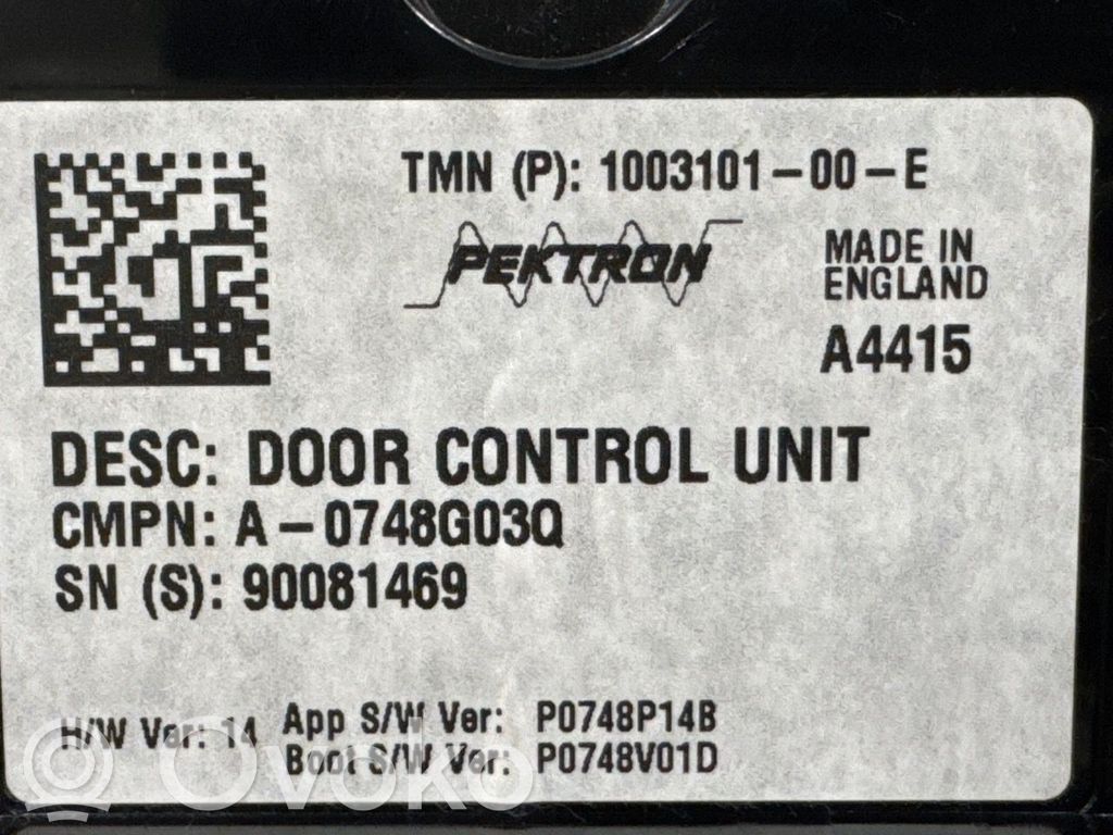 Tesla Model S Centralina/modulo portiere