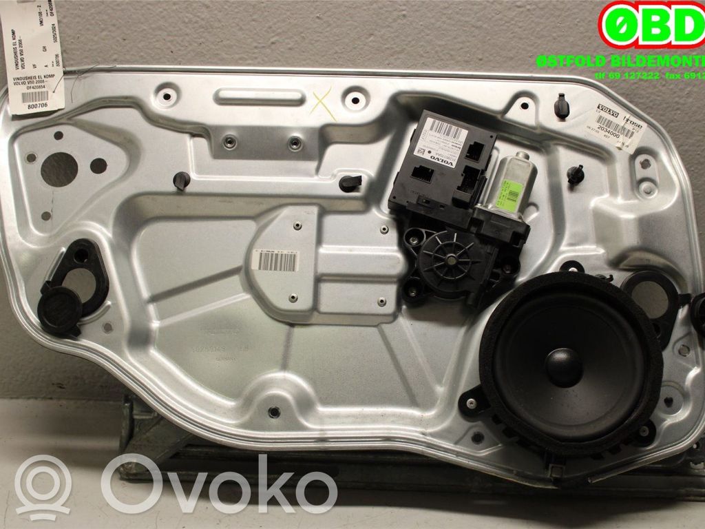 Volvo V50 Regulador de ventanilla eléctrico de puerta delantera 