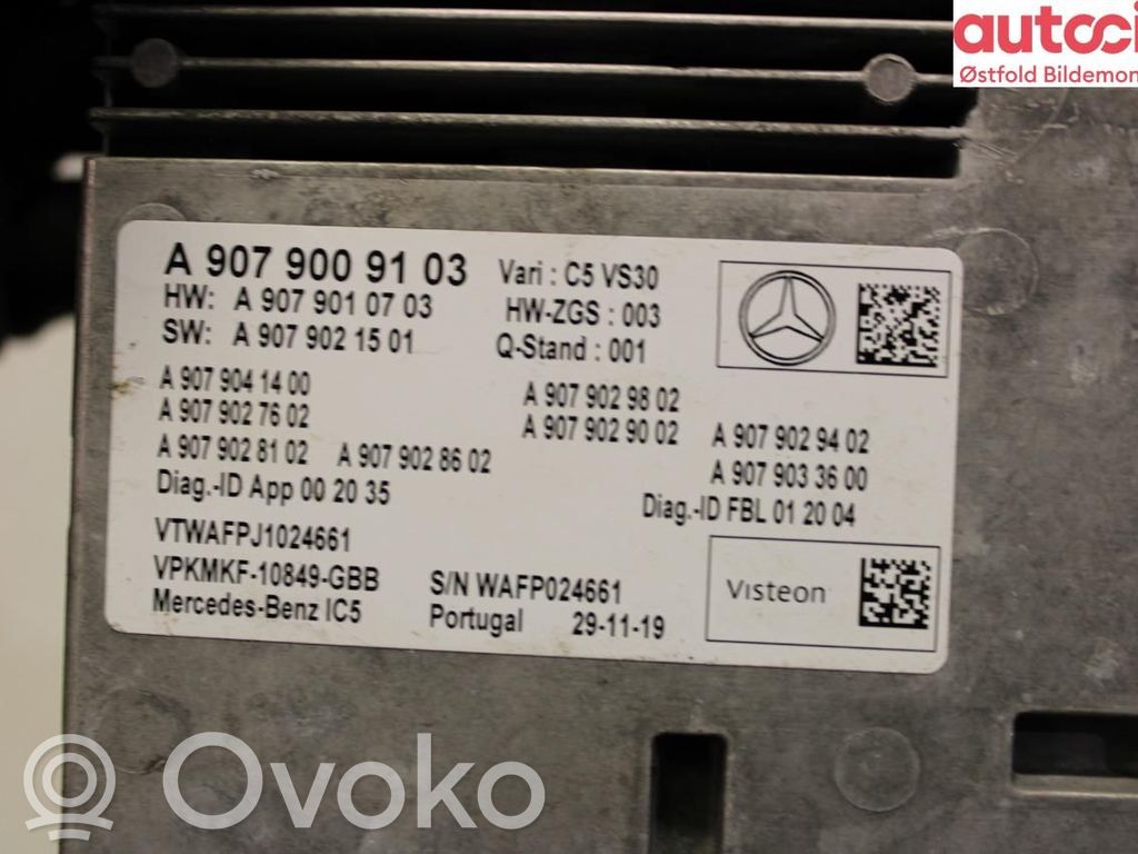 Mercedes-Benz Sprinter W907 W910 Unitate principală radio/CD/DVD/GPS