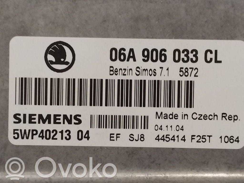 Skoda Octavia Mk2 (1Z) Centralina/modulo motore ECU 
