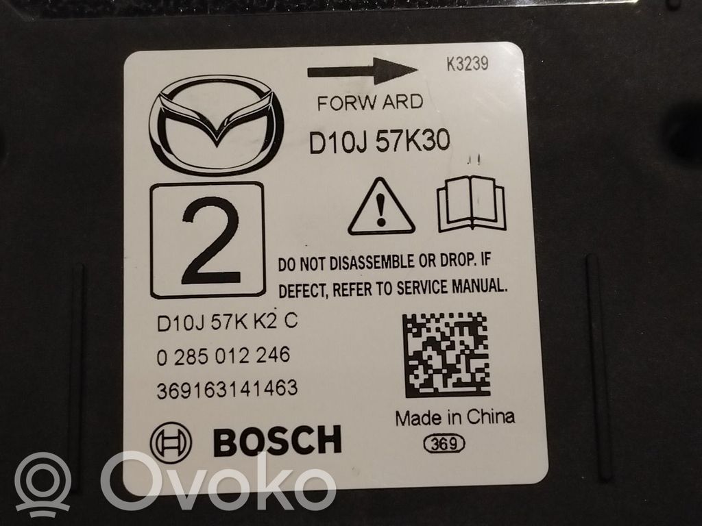 Mazda CX-3 Airbag control unit/module 