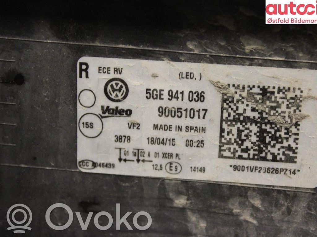 Phare frontale   5GE941774,5GE941774