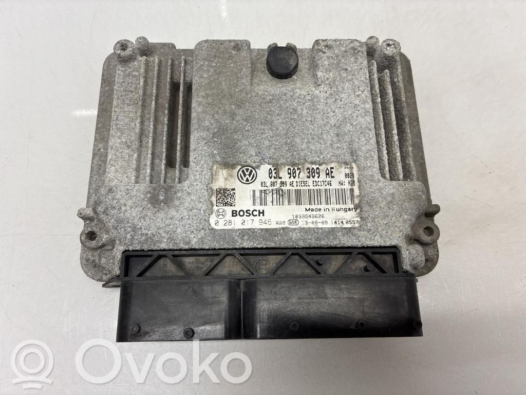 Volkswagen PASSAT B7 Unité de commande, module ECU de moteur 