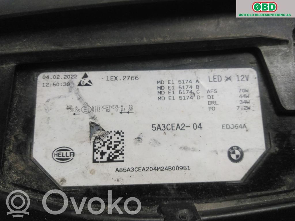 BMW iX Phare frontale