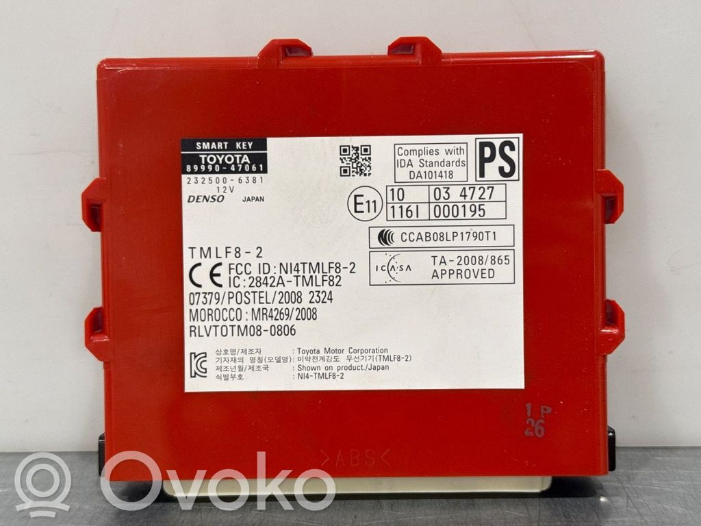 Toyota Prius+ (ZVW40) Unitate/modul de control fără cheie (KESSY) 