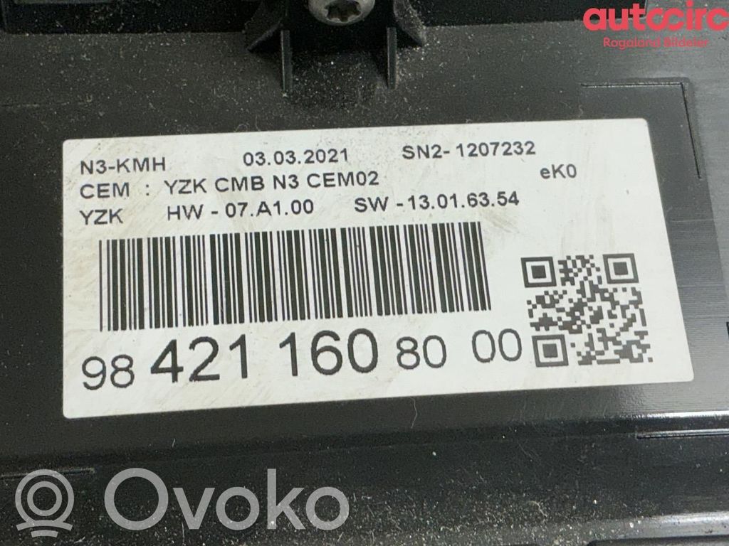 Toyota Proace Vitezometru (grup de instrumente) 