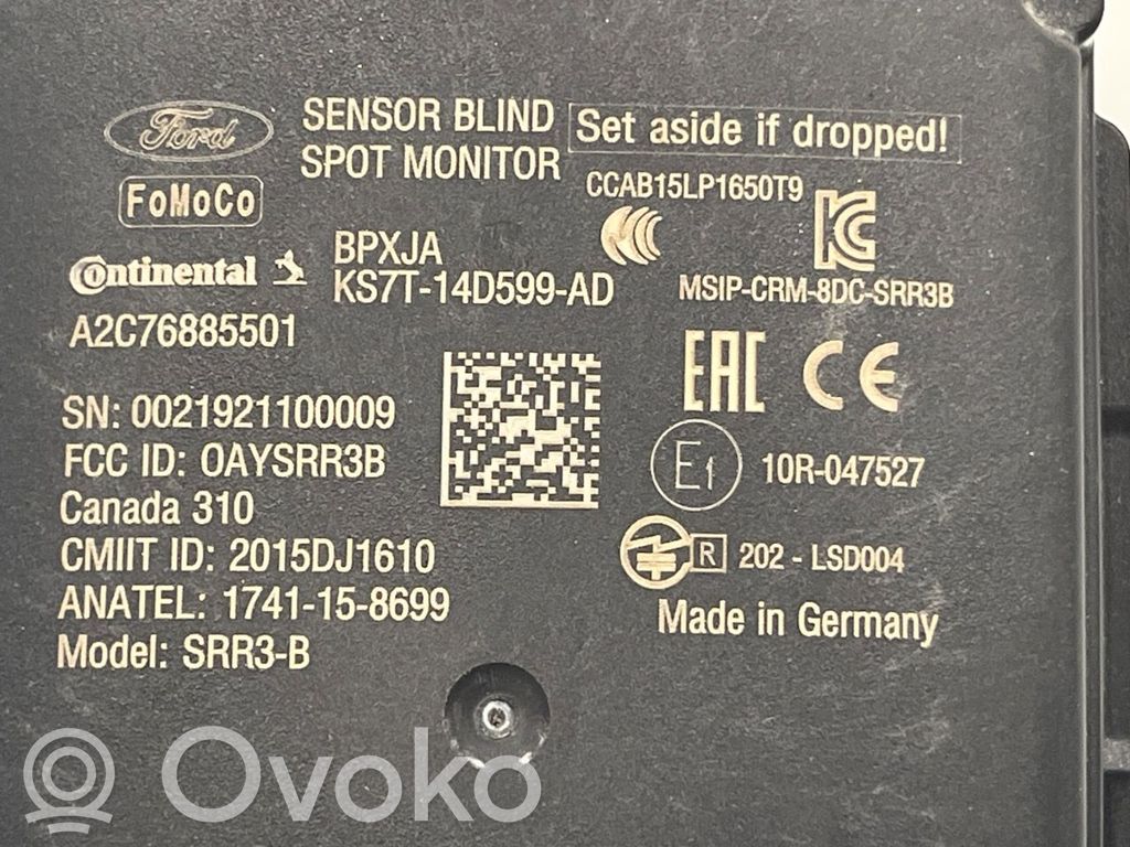 Ford Mondeo MK V Capteur radar de distance