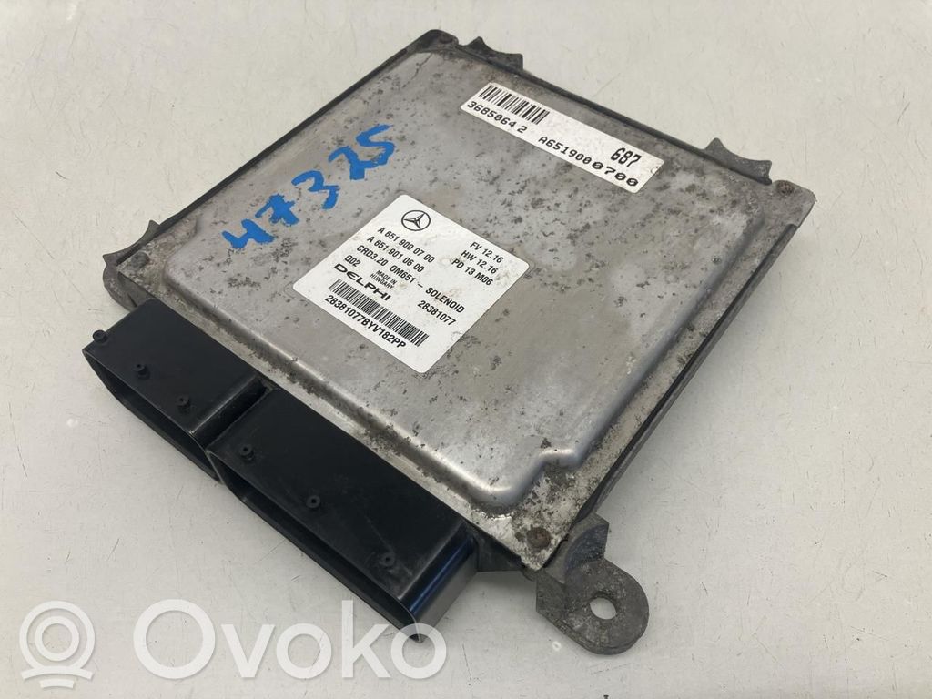 Mercedes-Benz Sprinter W906 Unitate control motor/modul ECU 