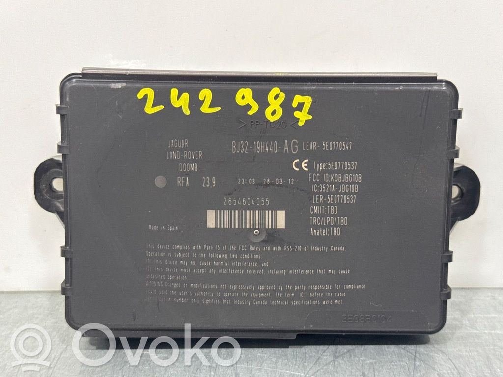 Land Rover Range Rover Evoque L538 Moduł / Sterownik systemu uruchamiania bezkluczykowego