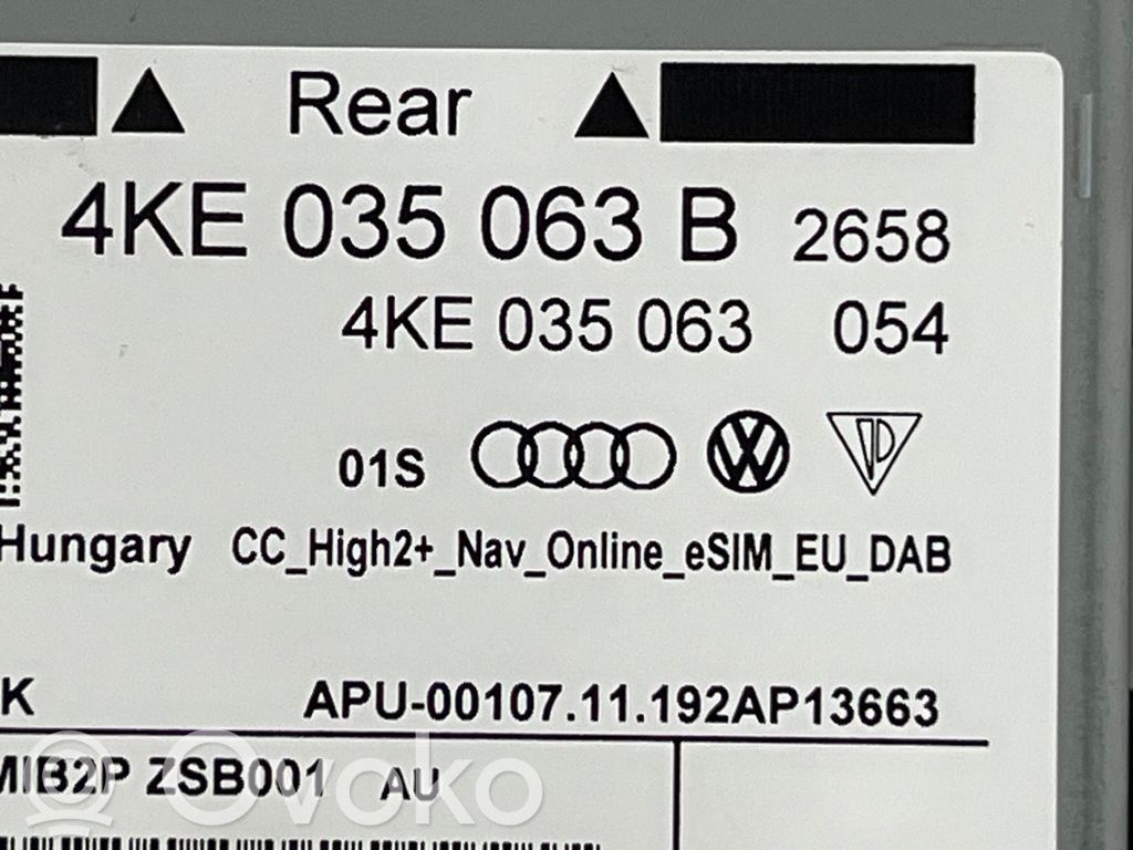 Kit système audio   4K0035063D,4KE035063B,4KE035063B,4K0035063D,4KE035063B