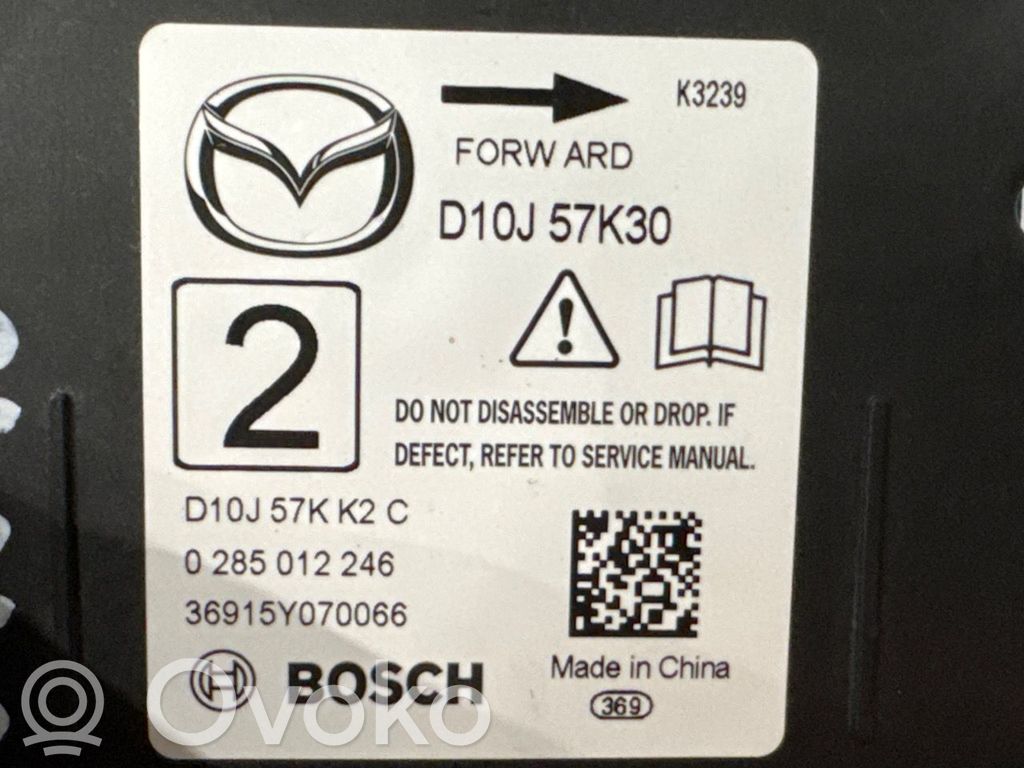 Mazda CX-3 Airbag control unit/module 