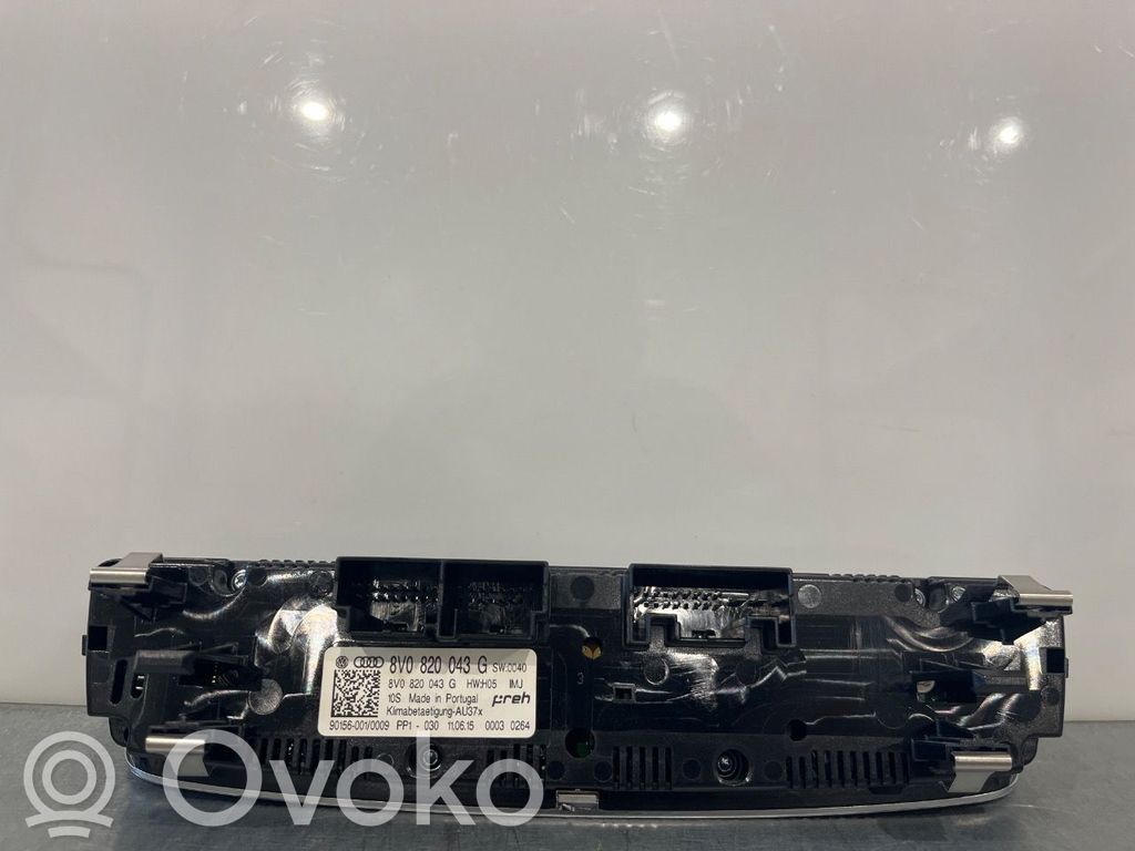 Audi A3 S3 8V Console centrale, commande chauffage/clim 