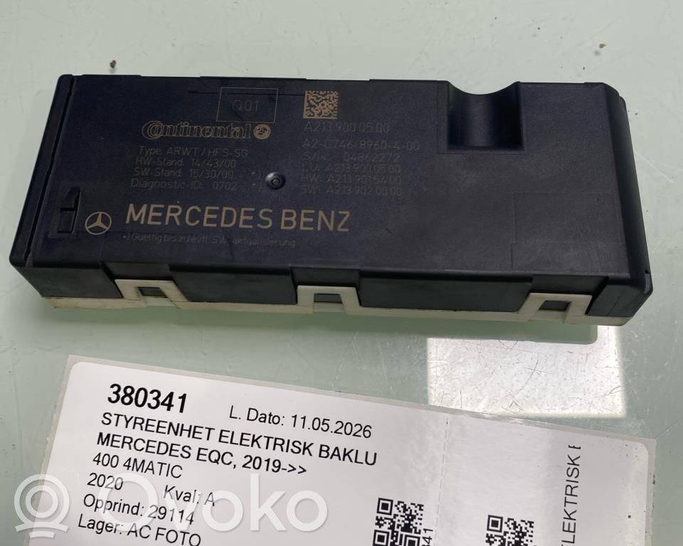 Tailgate/trunk control unit/module   A2139000500,A2139000500