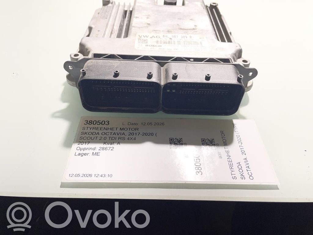 Skoda Octavia Mk3 (5E) Unité de commande, module ECU de moteur 