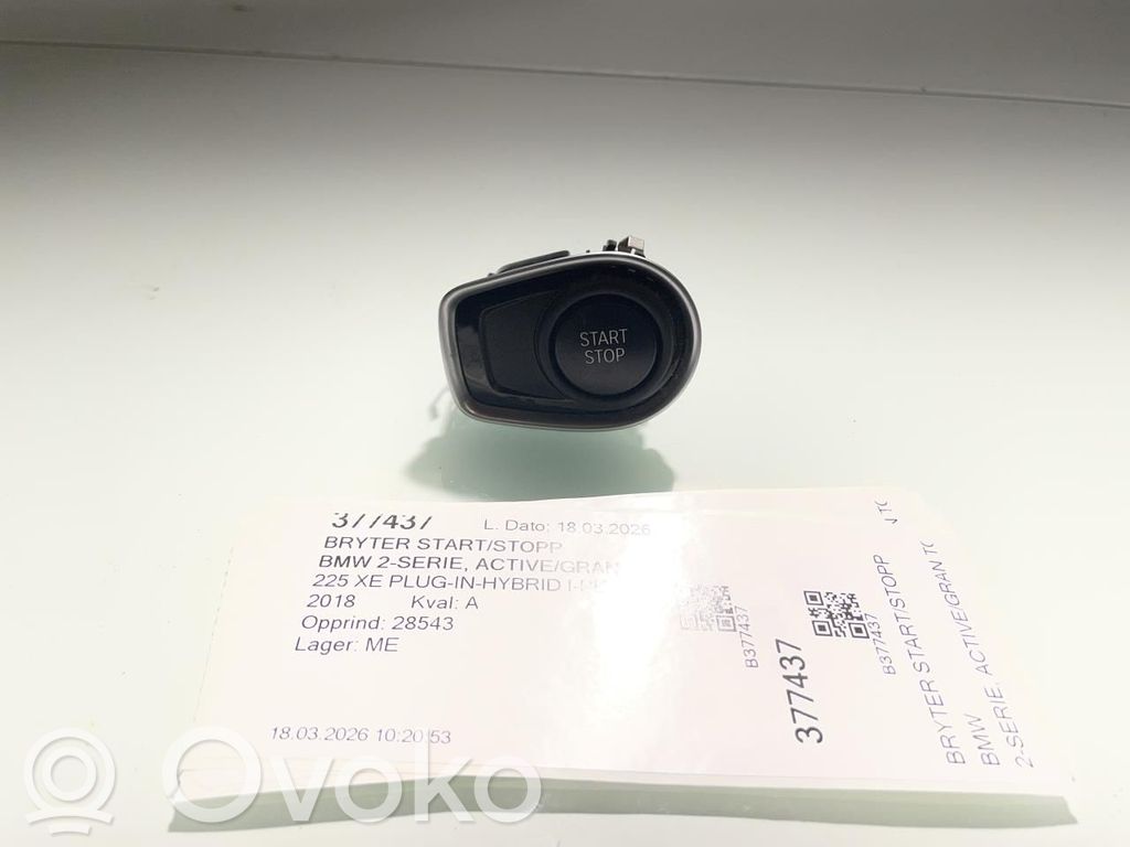 BMW 2 F45 Engine start stop button switch 