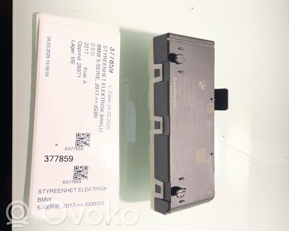 BMW 5 G30 G31 G38 Sterownik / Moduł elektrycznej klapy tylnej / bagażnika 