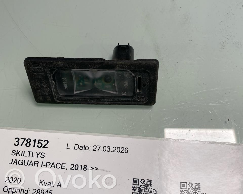 Éclairage de plaque d'immatriculation   GX7313B627AB,GX7313B627AB