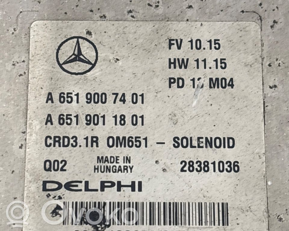 Mercedes-Benz C W204 Centralina/modulo motore ECU 