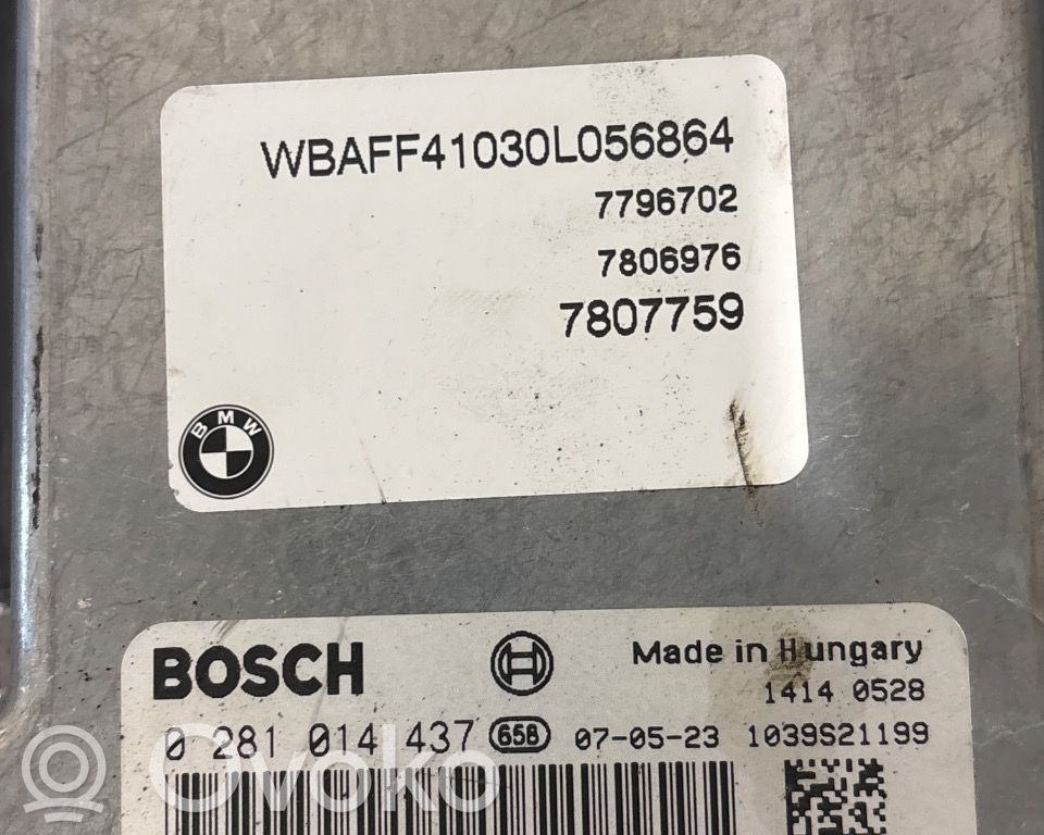 BMW X5 E70 Unidad de control/módulo ECU del motor 