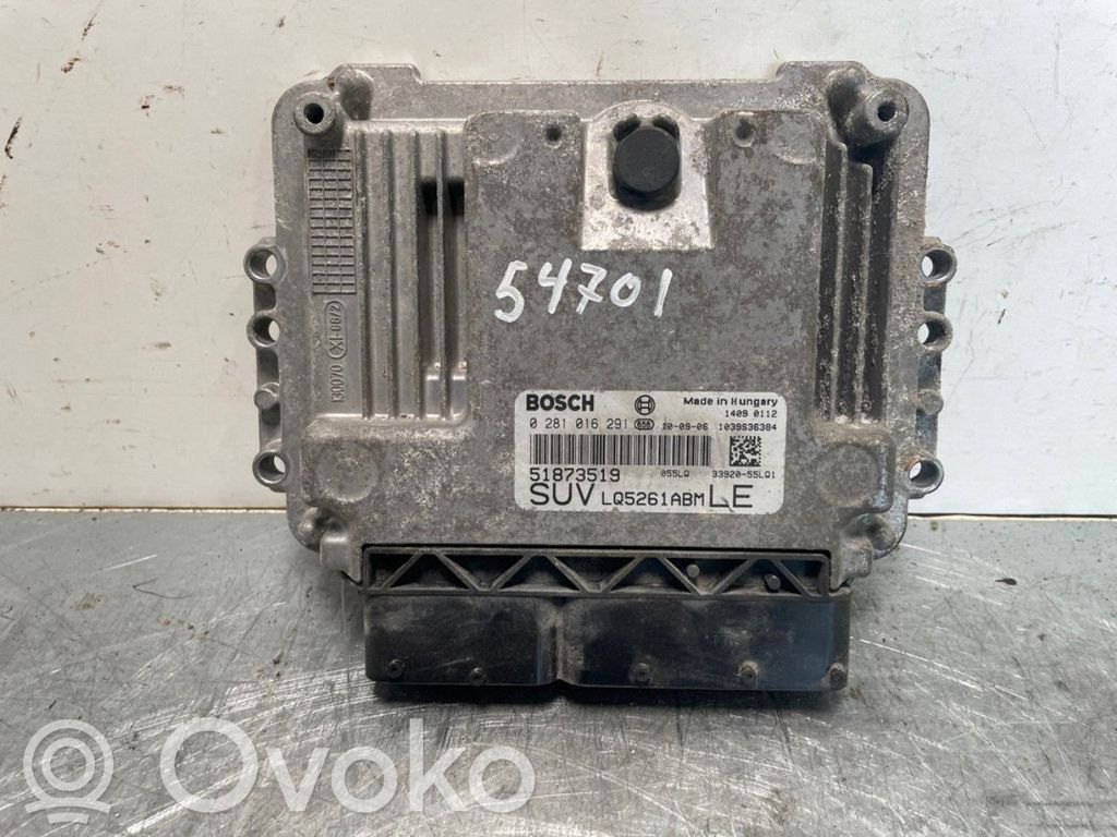 Engine control unit/module ECU   3392055LQ1,51873519,3392055LQ1