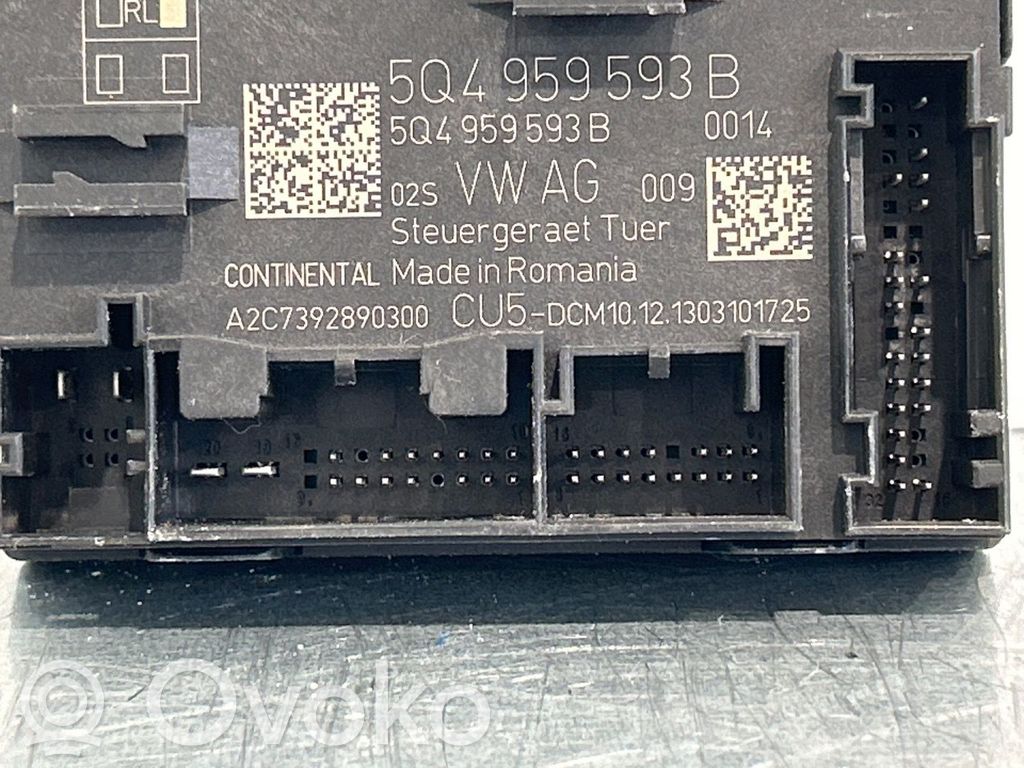 Unidad de control/módulo de la puerta   5Q4959593B,5Q4959593B,5Q4959593B,5Q4959593B,A2C7392890300