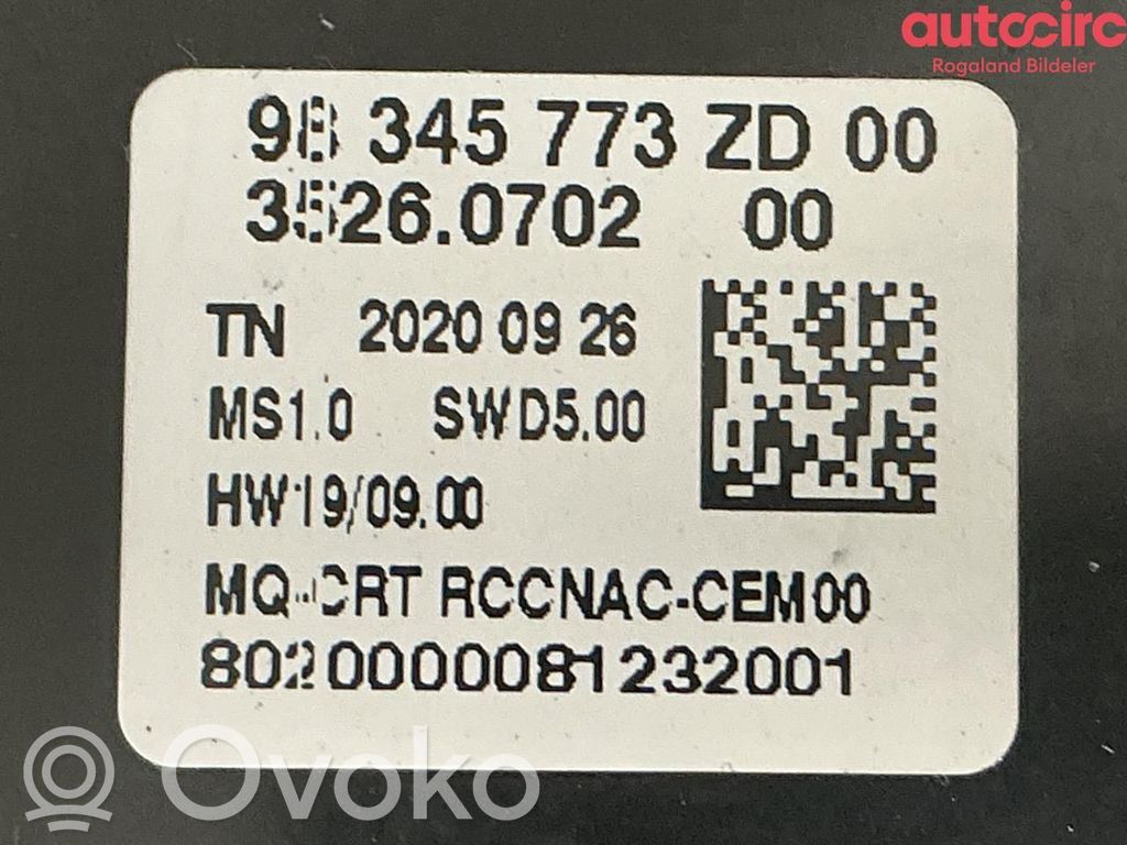 Toyota ProAce City Bedieneinheit Controller Multimedia