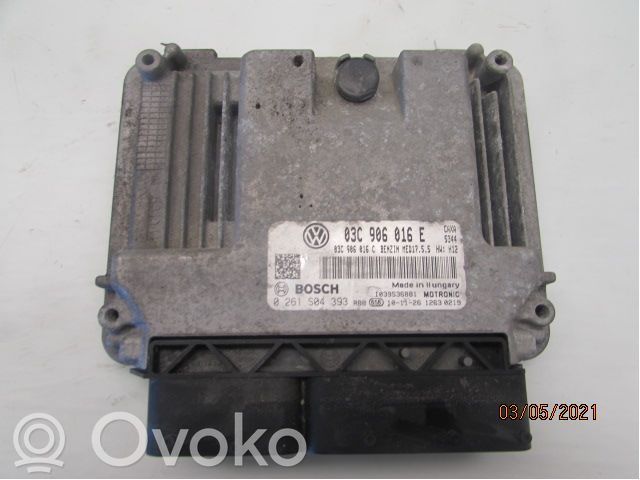 Skoda Octavia Mk2 (1Z) Unité de commande, module ECU de moteur