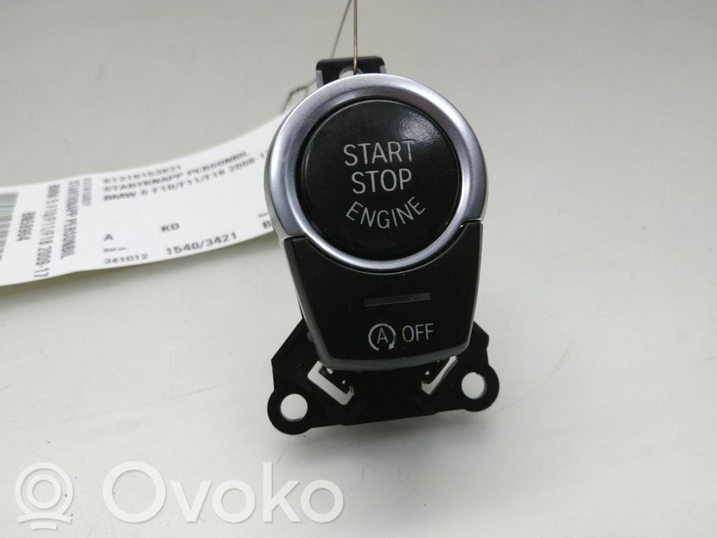 BMW 5 F10 F11 Interruttore a pulsante start e stop motore 