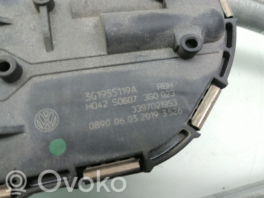 Volkswagen PASSAT B8 Mechanizm wycieraczek szyby przedniej / czołowej 