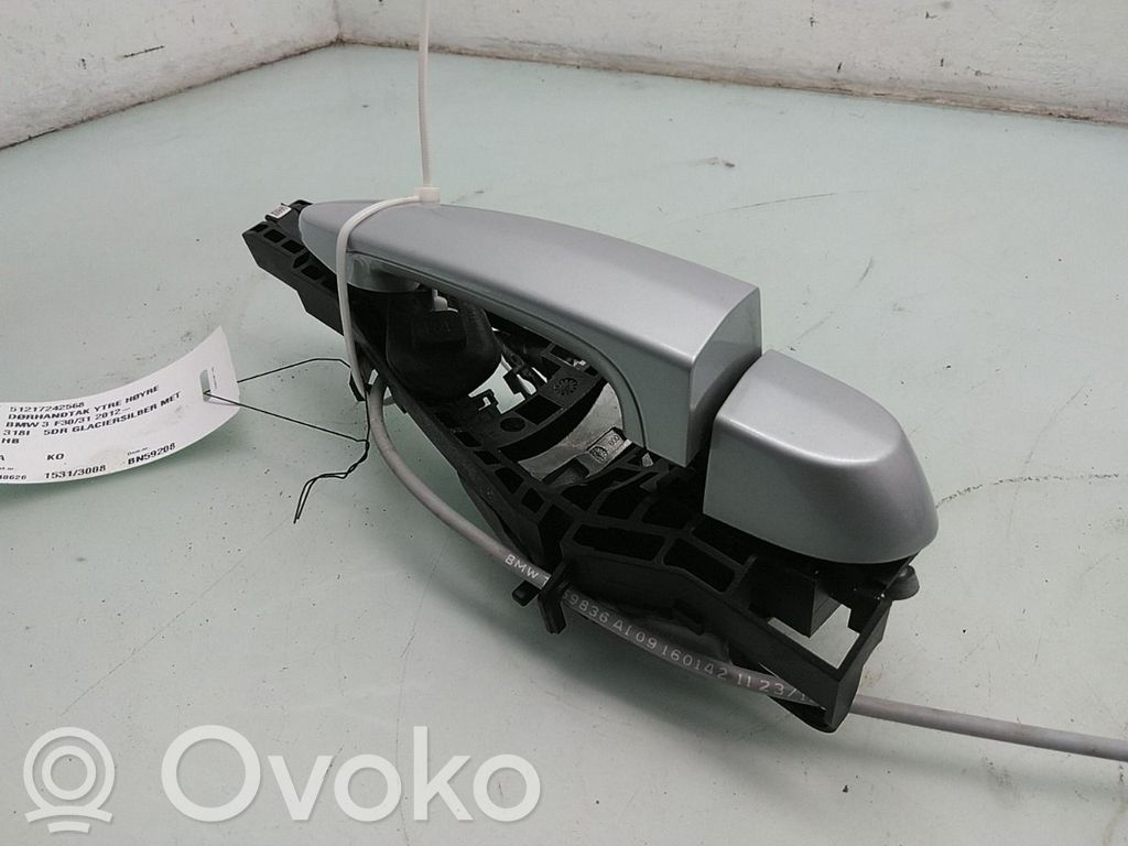 BMW 3 F30 F35 F31 Išorinė atidarymo rankena galinių durų 