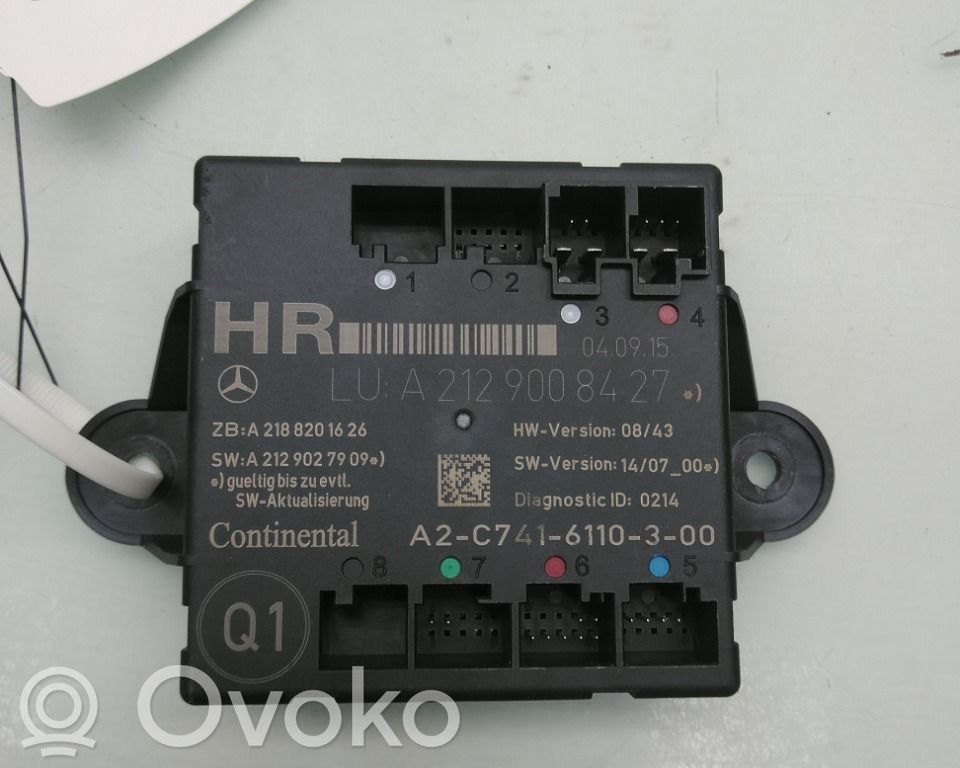 Mercedes-Benz E W212 Unité de commande module de porte