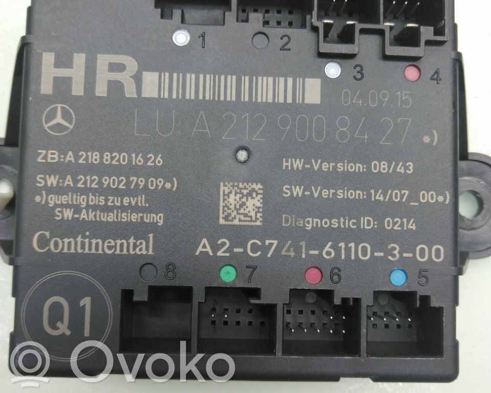 Mercedes-Benz E W212 Door control unit/module