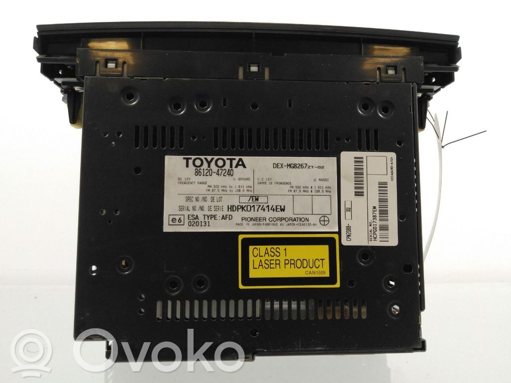 Toyota Prius (NHW20) Unità principale autoradio/CD/DVD/GPS 