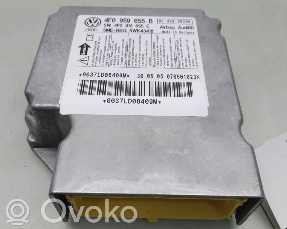 Audi A6 S6 C6 4F Centralina/modulo airbag 
