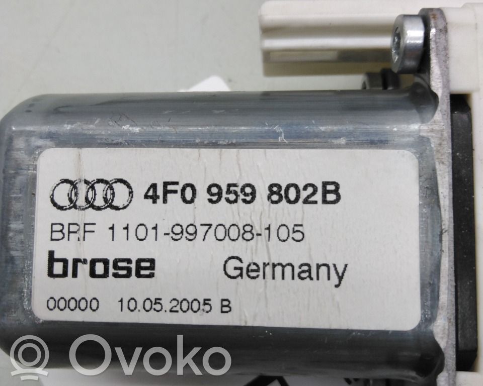 Audi A6 S6 C6 4F Podnośnik szyby drzwi z silniczkiem 
