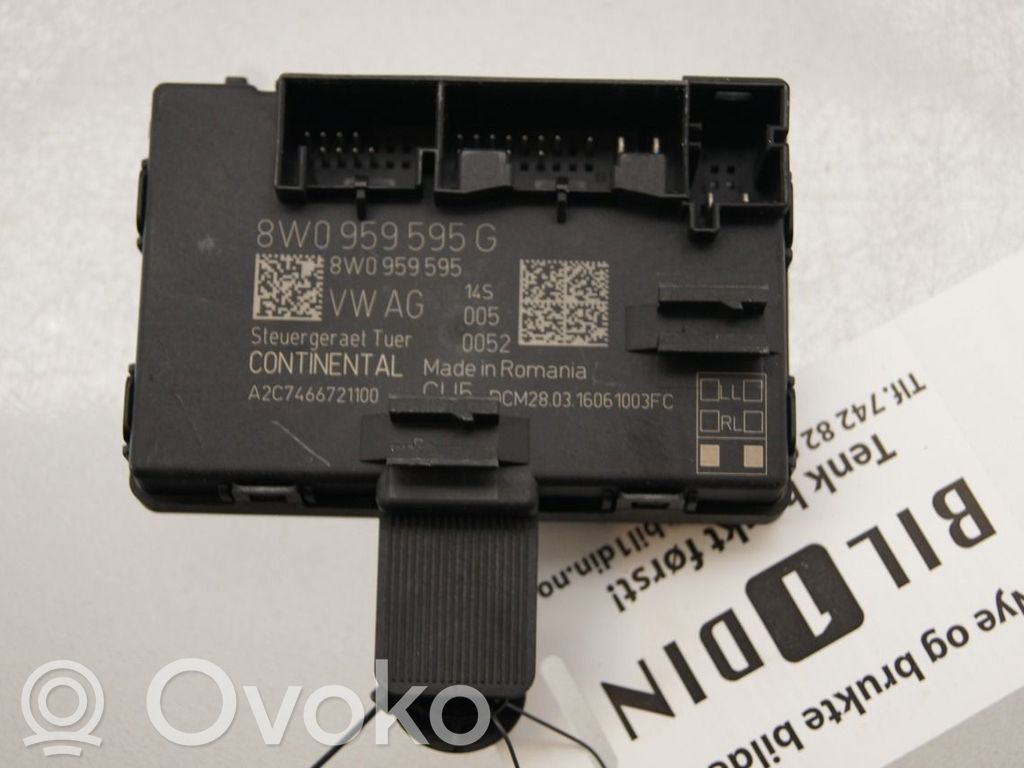 Unité de commande module de porte   4M0959795G,8W0959595G,8W0959595G,4M0959795G,8W0959595G
