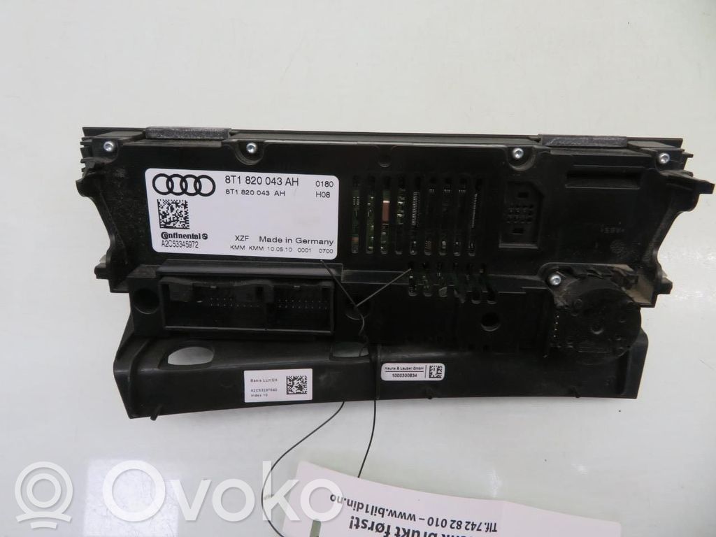 Panel klimatyzacji / Ogrzewania   8T1820043AHXZF,8T1820043AHXZF