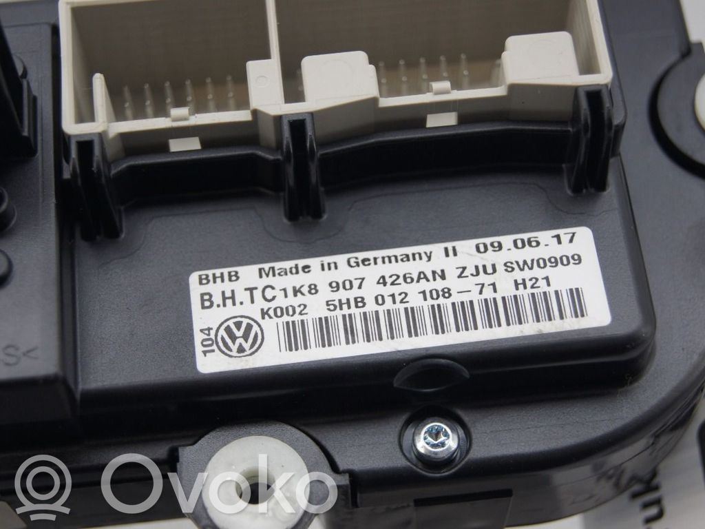 Volkswagen Caddy Ilmastointi-/lämmityslaitteen säätimen kehys 