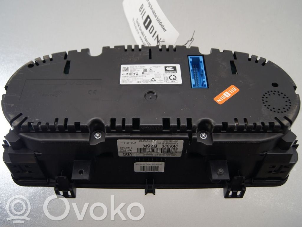 Volkswagen Caddy Compteur de vitesse tableau de bord