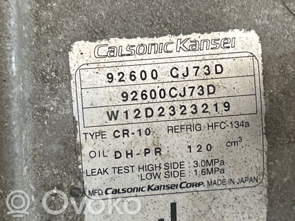 Klimakompressor Pumpe   92600CJ73D,92600CJ73D,92600CJ73D,92600CJ73D,W12D2323219