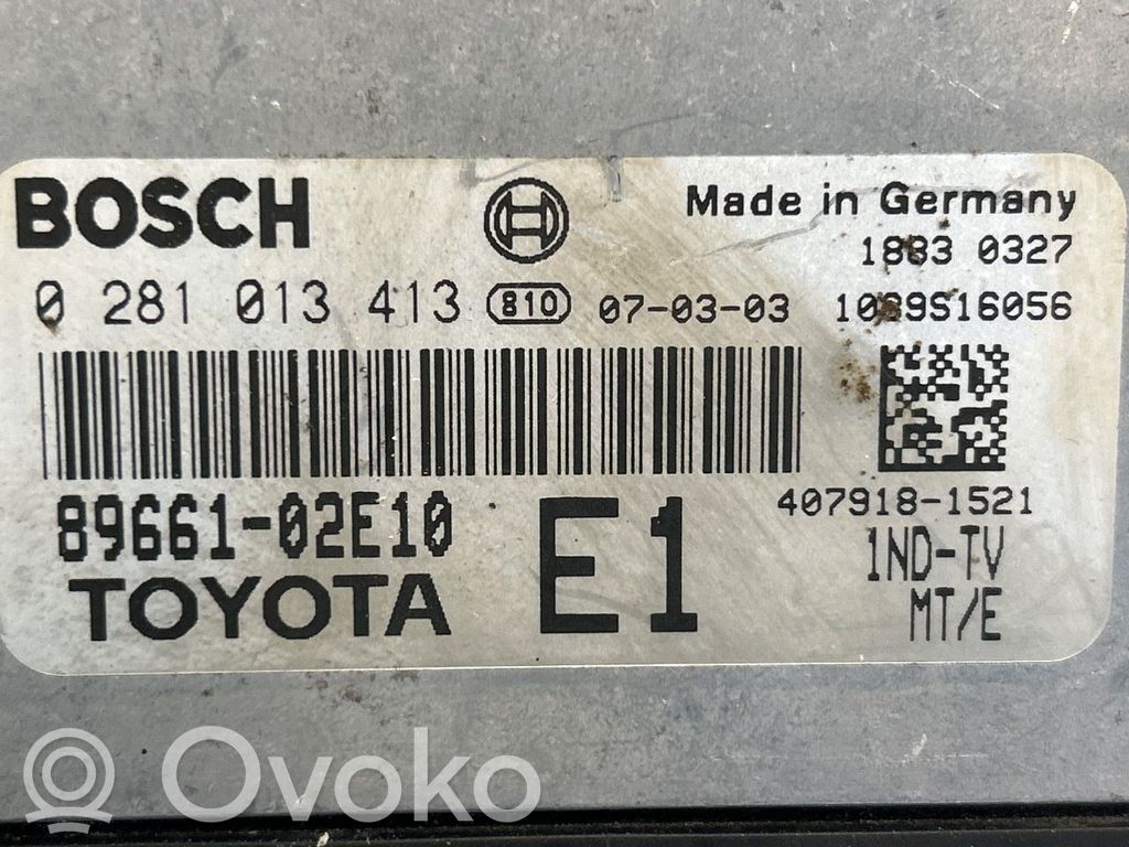 Toyota Auris 150 Centralina/modulo motore ECU
