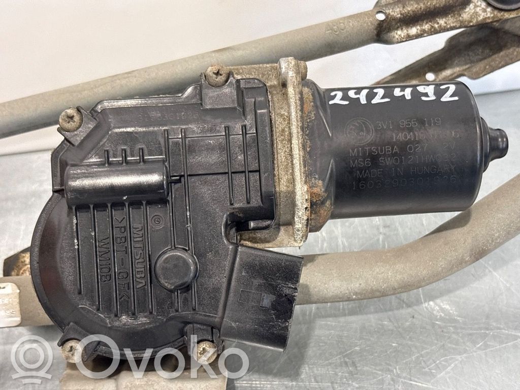 Skoda Superb B8 (3V) Silniczek wycieraczek szyby przedniej / czołowej 