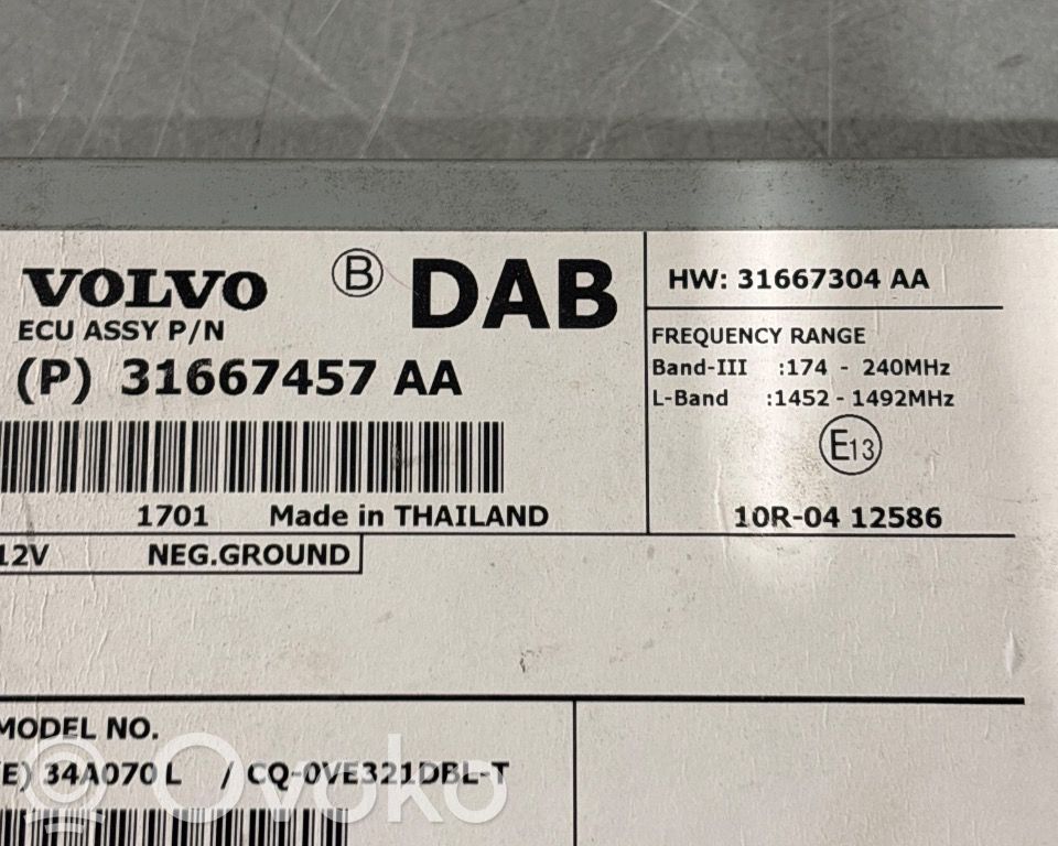 Volvo V60 Radio / CD-Player / DVD-Player / Navigation 