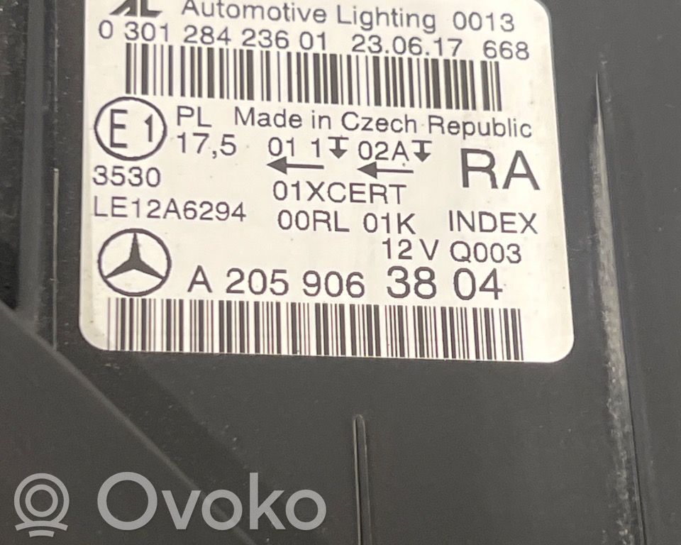 Mercedes-Benz C W205 Faro/fanale 